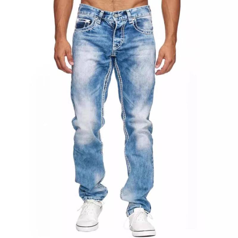 European And American Straight Men's Jeans - Image 7