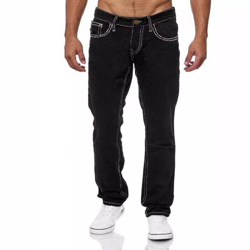 European And American Straight Men's Jeans - Image 4