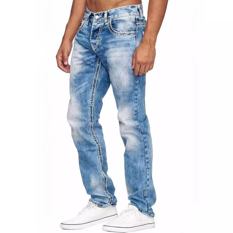 European And American Straight Men's Jeans - Image 5