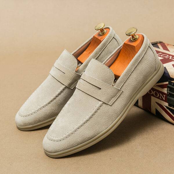 Men's Shoes Fashion Slip-on Plus Size Casual Leather Shoes